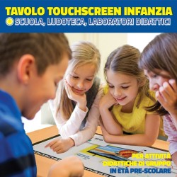 Tavolo Interattivo Scuola Infanzia Waterproof 43″ 20 Tocchi h. 52 cm SMARTMEDIA