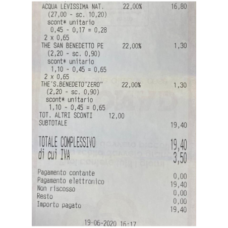 Stampante fiscale per cassa self service cod. KIO-